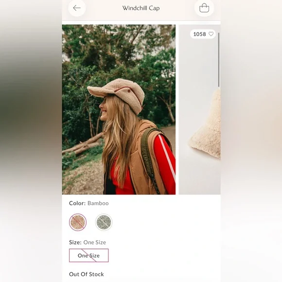 FP Movement by Free People Wind Chill Cap in Bamboo Trapper  display picture 2